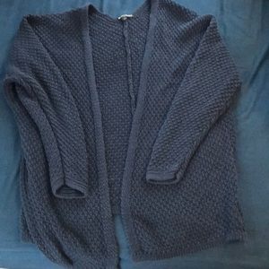 Brandy Melville chunky knit cardigan NAVY